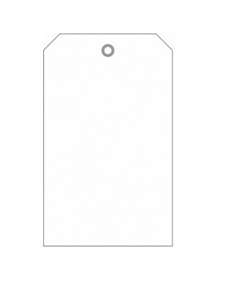 Бирка пустая для заполнения, ПВХ,  70х115х0,3 мм арт. PKBP01